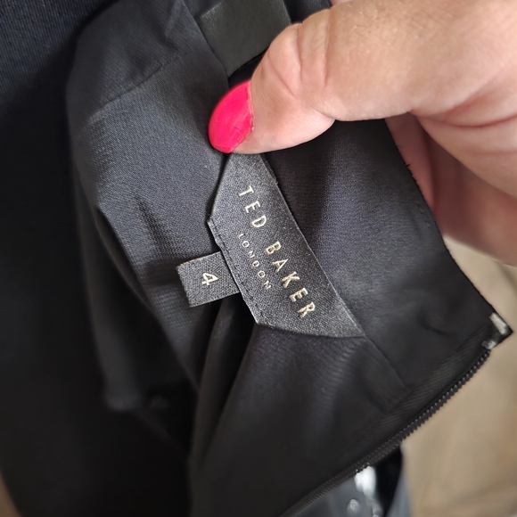 Ted Baker Polka Dot Black Dress - Picture 4 of 5